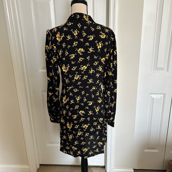 GANNI Printed Crepe Long Sleeve Shirtdress - Picture 6 of 16